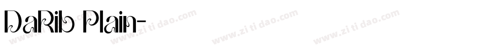 DaRib Plain字体转换